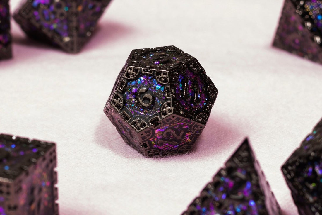 Courting Nightmares Dnd Metal Dice Set - Roll With Advantage