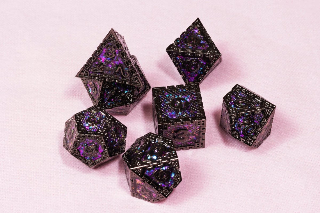 Courting Nightmares Dnd Metal Dice Set - Roll With Advantage