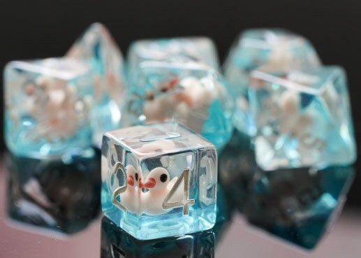 Ducky Dnd Dice Set - Roll With Advantage