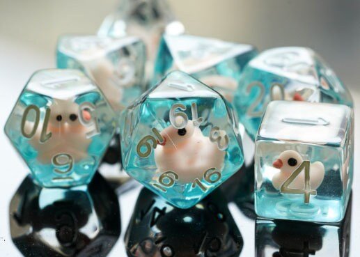 Ducky Dnd Dice Set - Roll With Advantage