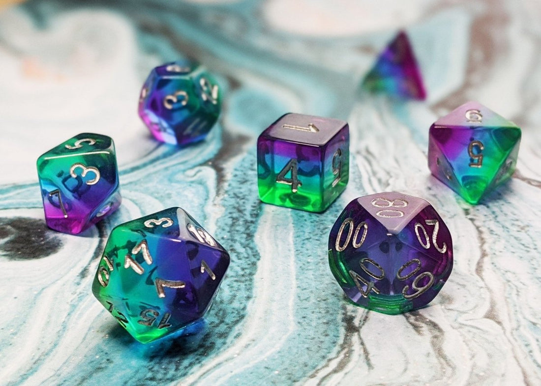 Enchanted Lagoon Dnd Dice Set - Roll With Advantage