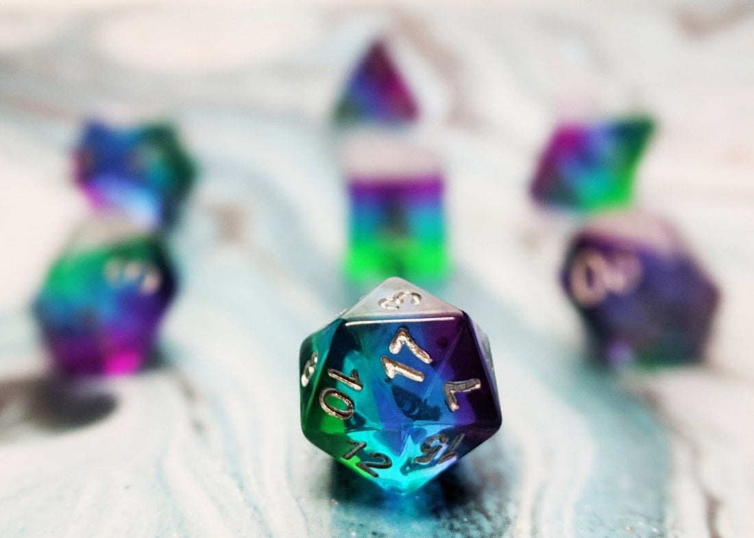 Enchanted Lagoon Dnd Dice Set - Roll With Advantage