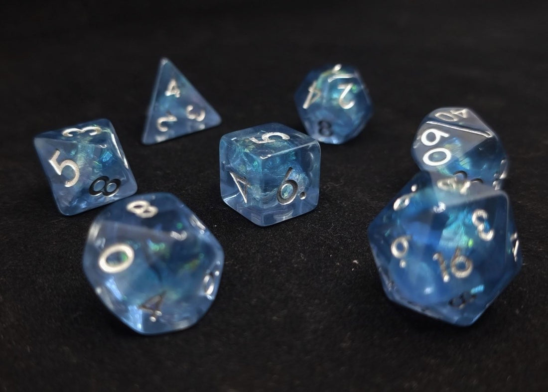 Glacial Ice Dnd Dice Set - Roll With Advantage