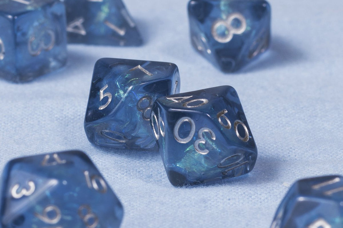 Glacial Ice Dnd Dice Set - Roll With Advantage