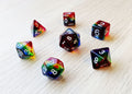 With Great Pride Polyhedral Dice Set - Rainbow Dice