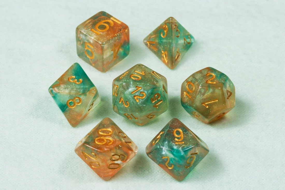 Luminous Koi Dnd Dice Set - Roll With Advantage