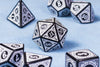 Magic Burst White Dnd Dice Set - Roll With Advantage