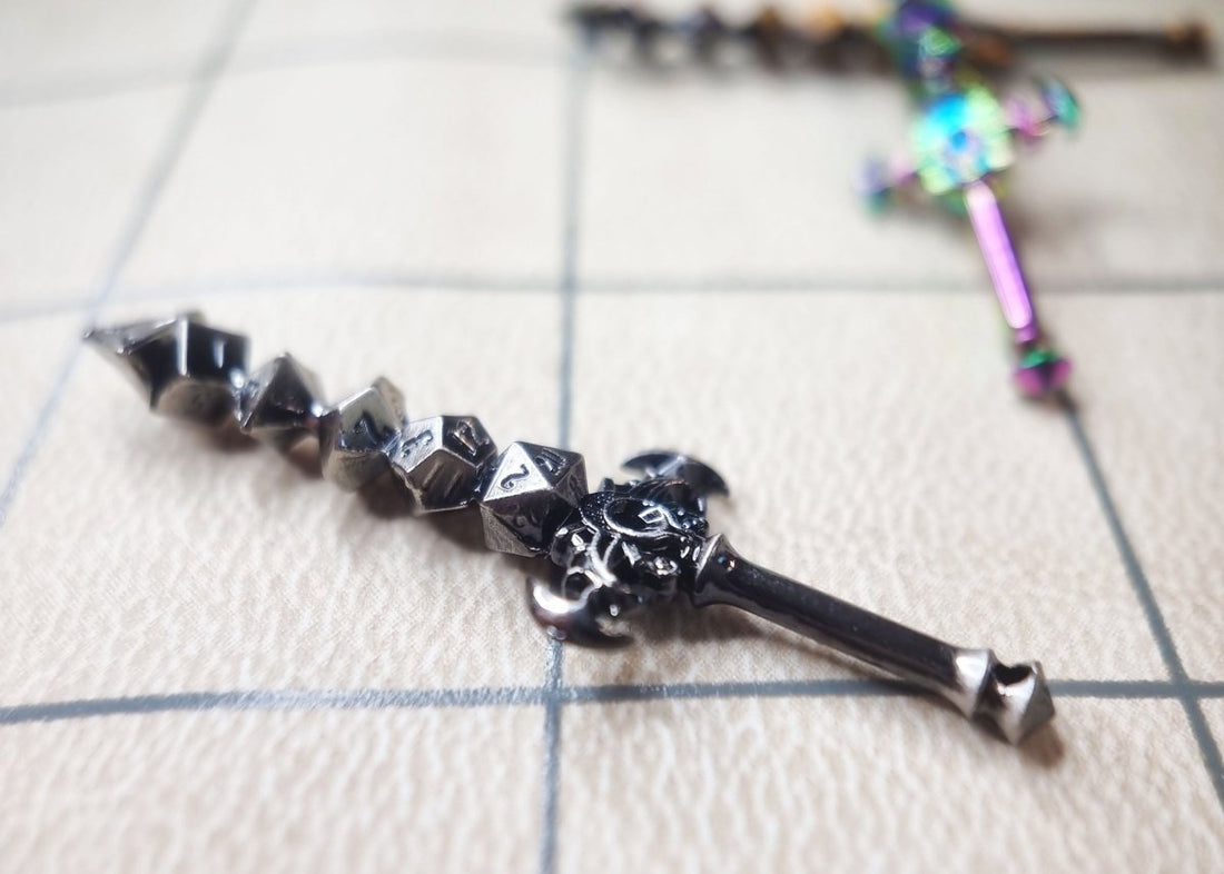 Mini Dice Sword - Dark Silver - Roll With Advantage