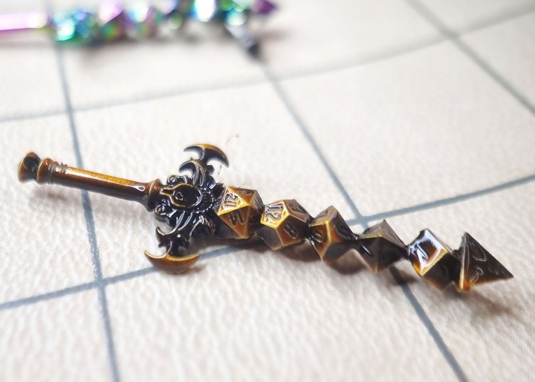 Mini Dice Sword - Golden Bronze - Roll With Advantage