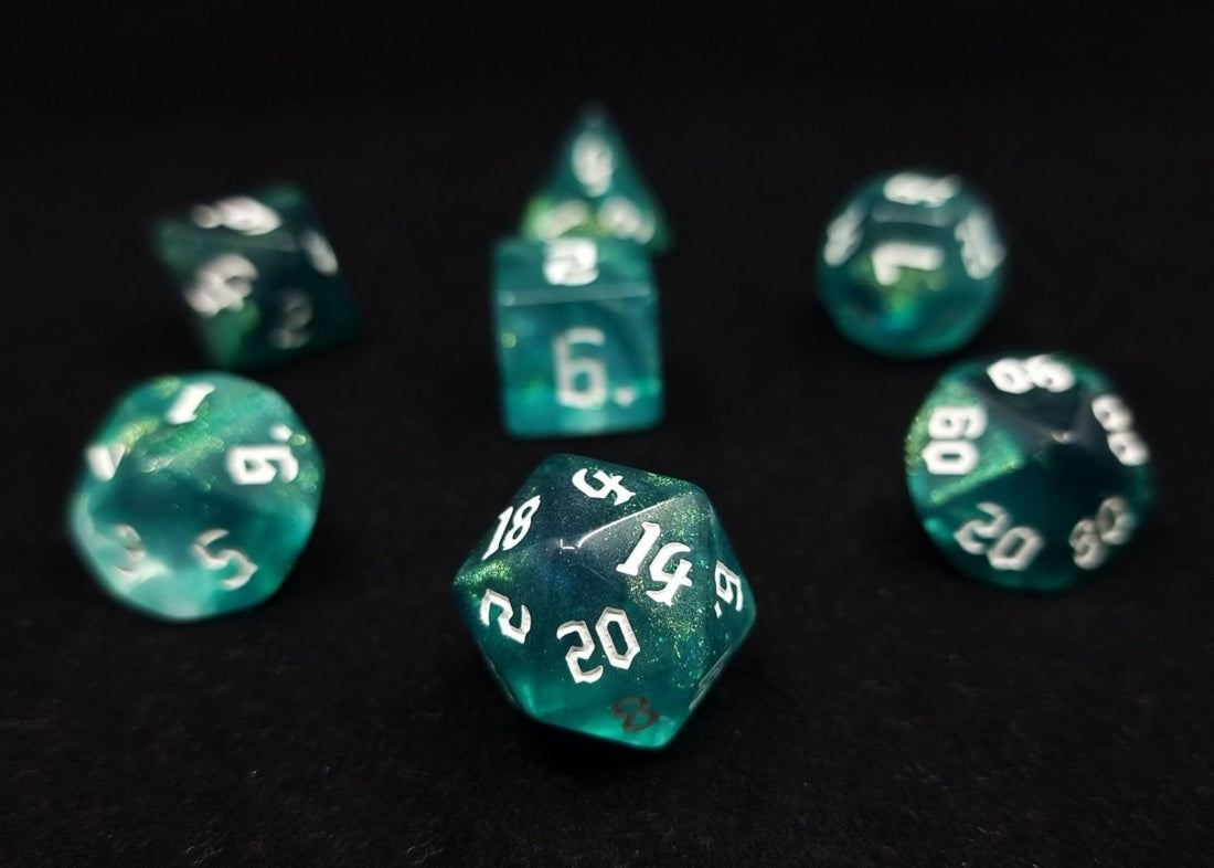 Poseidon's Wrath Dnd Dice Set - Roll With Advantage