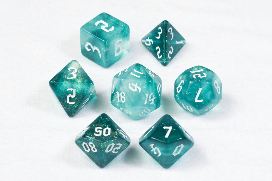 Poseidon's Wrath Dnd Dice Set - Roll With Advantage