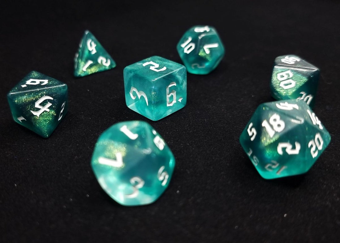 Poseidon's Wrath Dnd Dice Set - Roll With Advantage