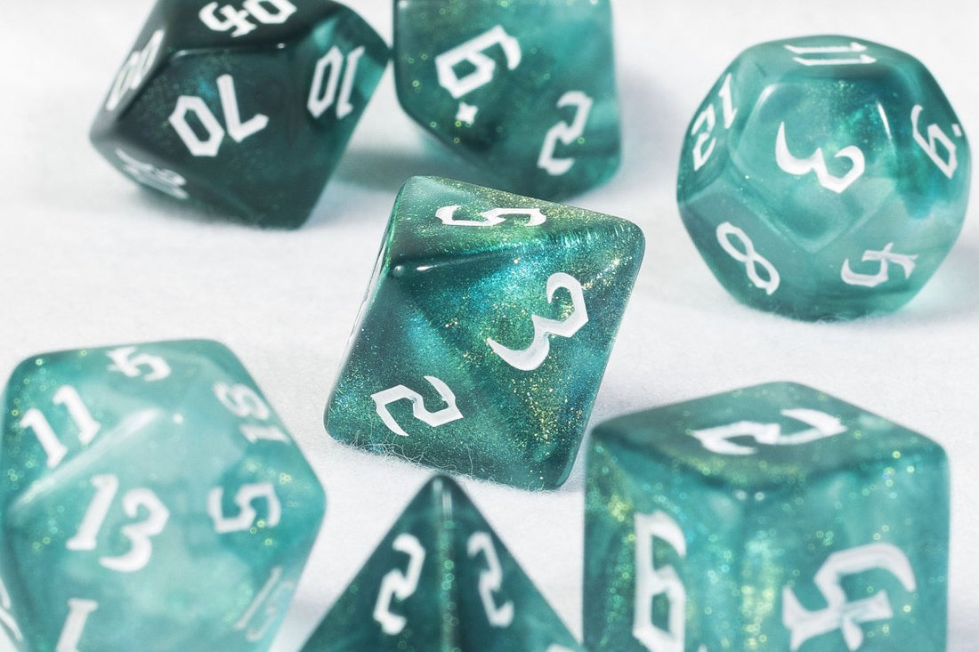 Poseidon's Wrath Dnd Dice Set - Roll With Advantage