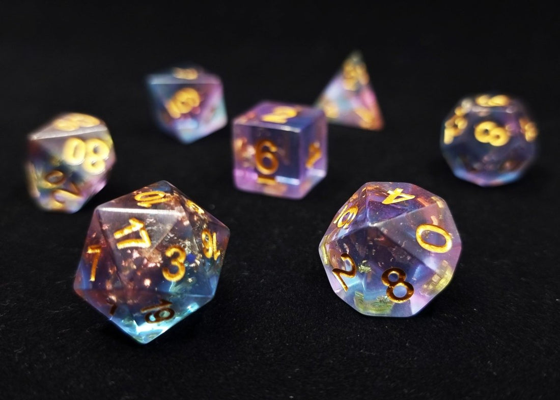 Scattered Stars Dnd Dice Set - Roll With Advantage