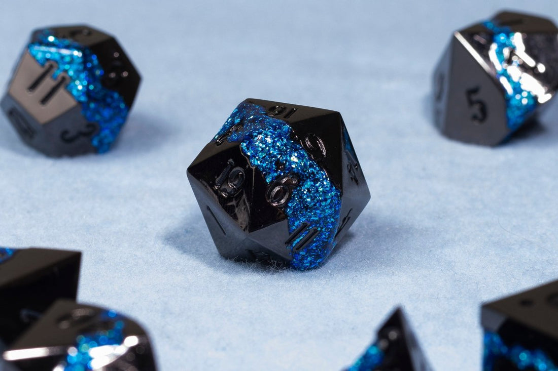 Subterranean Lake Dnd Metal Dice Set - Roll With Advantage