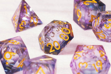 Teleportation Circle Liquid Core Dnd Dice Set - Roll With Advantage