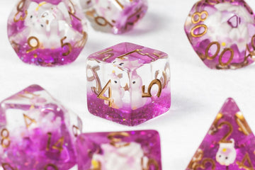 Unicorns Dnd Dice Set - Roll With Advantage