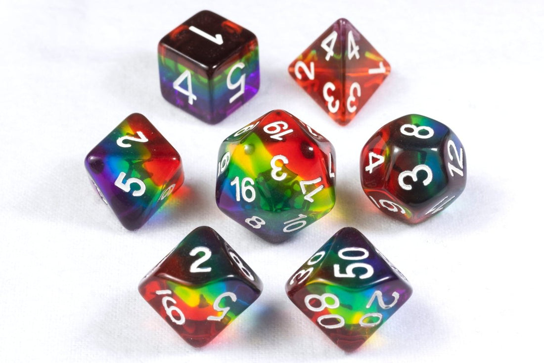 With Great Pride Dnd Dice Set - Roll With Advantage