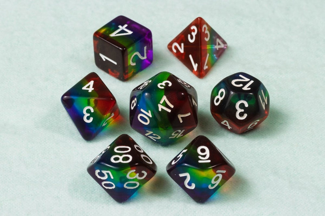 With Great Pride Dnd Dice Set - Roll With Advantage