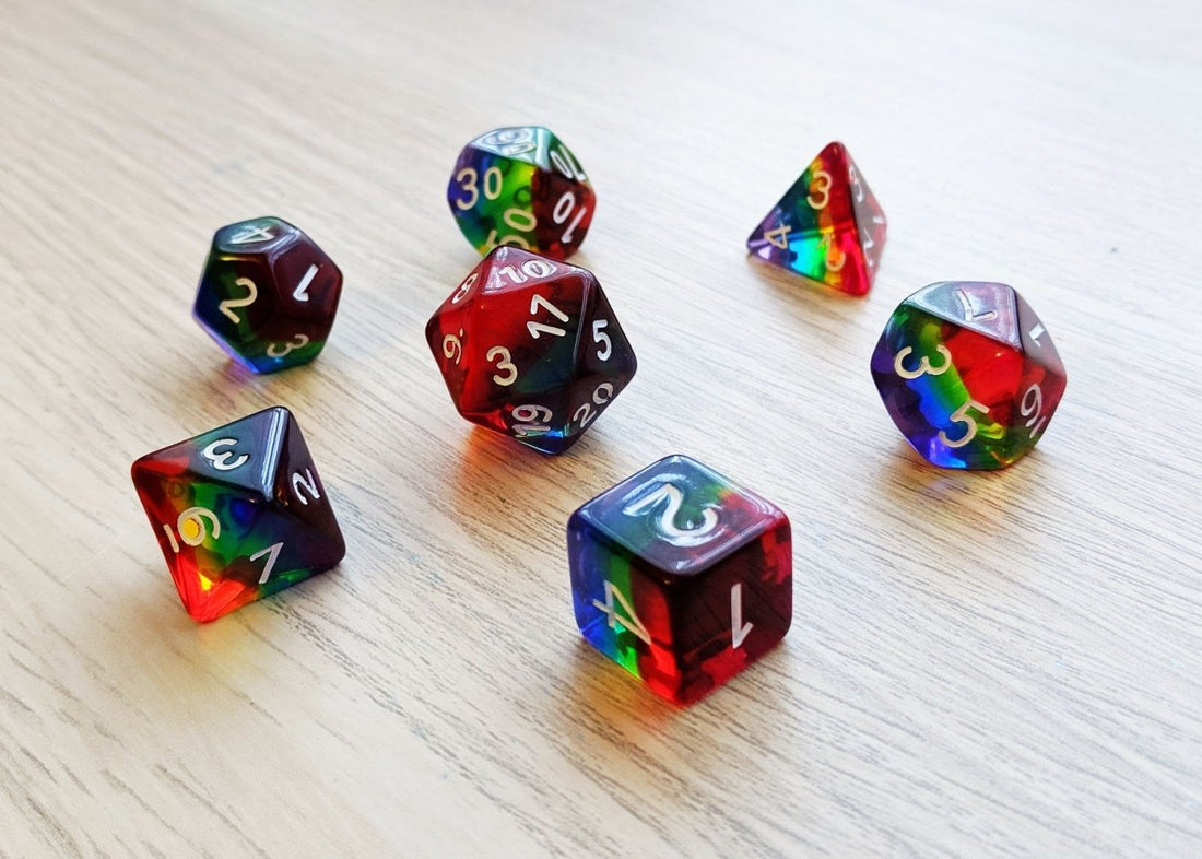 With Great Pride Dnd Dice Set - Roll With Advantage
