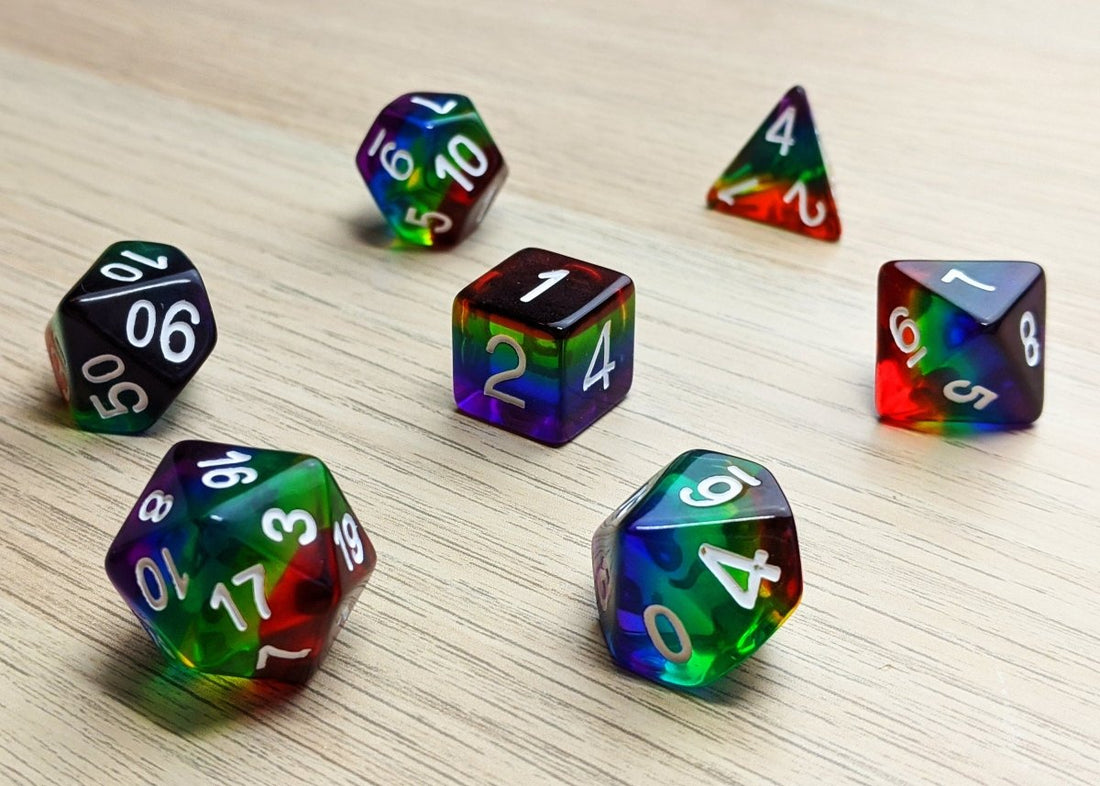 With Great Pride Dnd Dice Set - Roll With Advantage