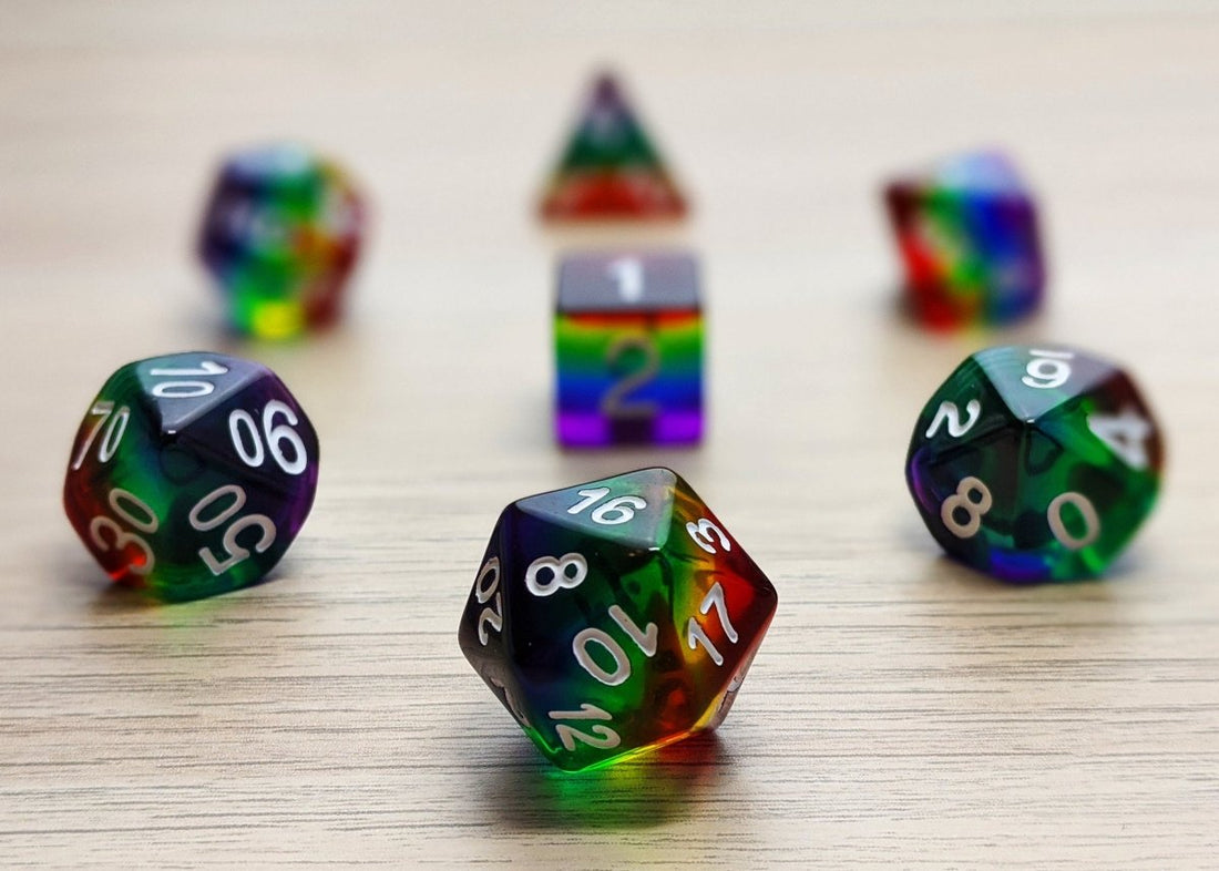 With Great Pride Dnd Dice Set - Roll With Advantage