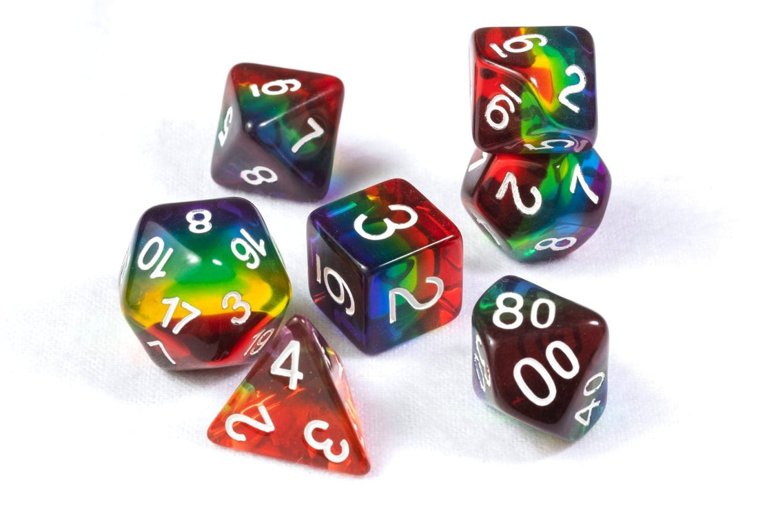 With Great Pride Dnd Dice Set - Roll With Advantage