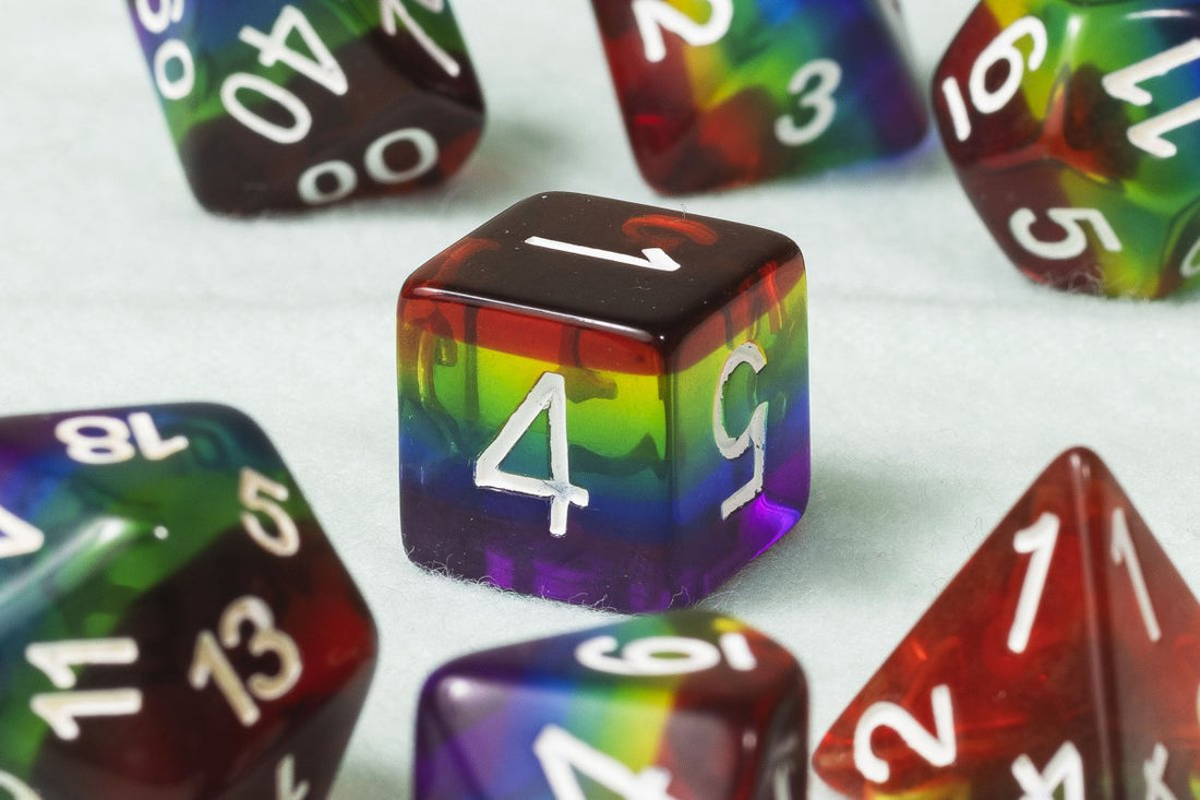 With Great Pride Dnd Dice Set - Roll With Advantage