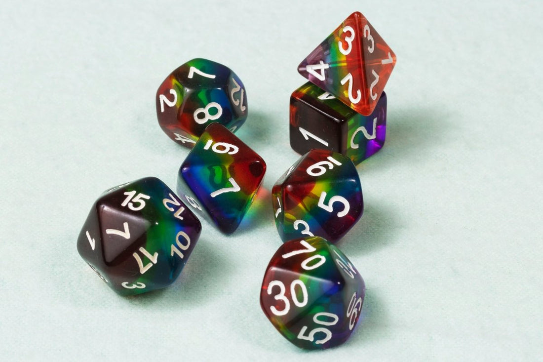 With Great Pride Dnd Dice Set - Roll With Advantage
