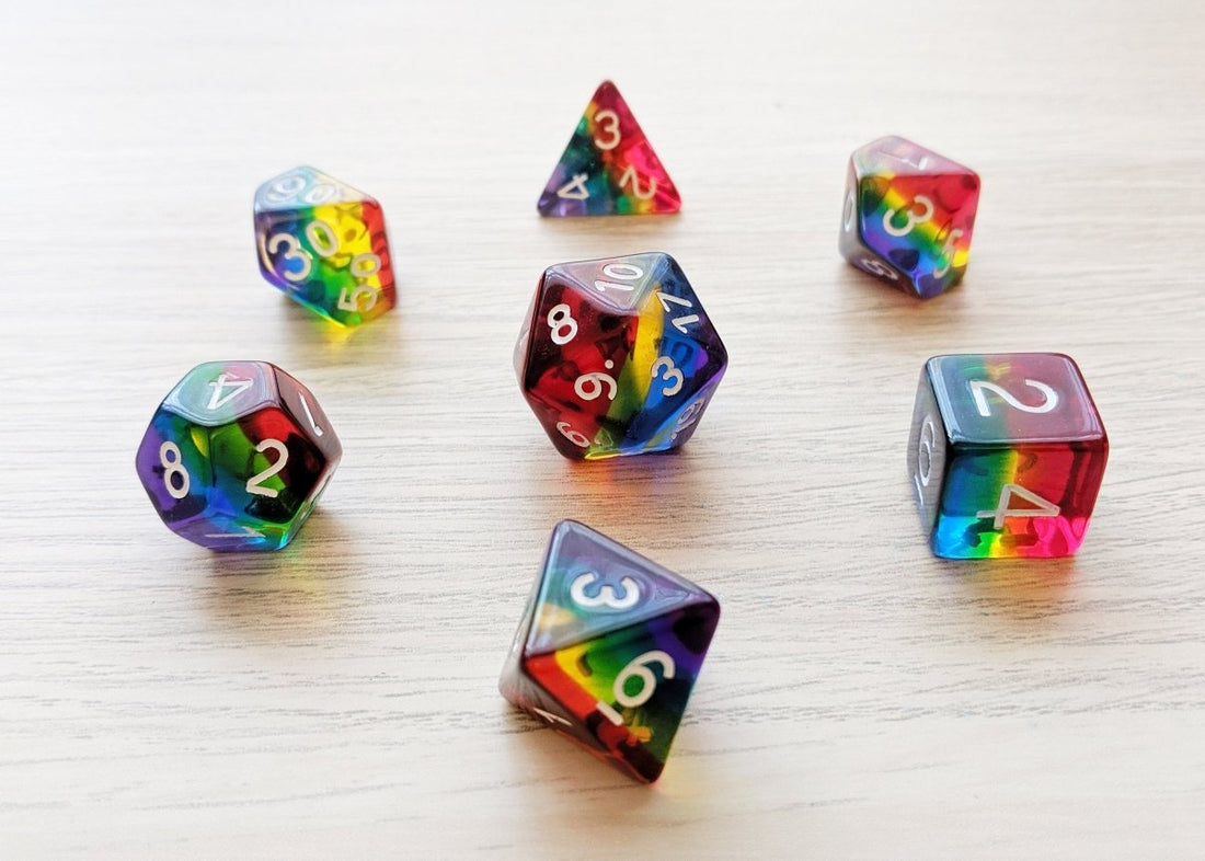 With Great Pride Dnd Dice Set - Roll With Advantage