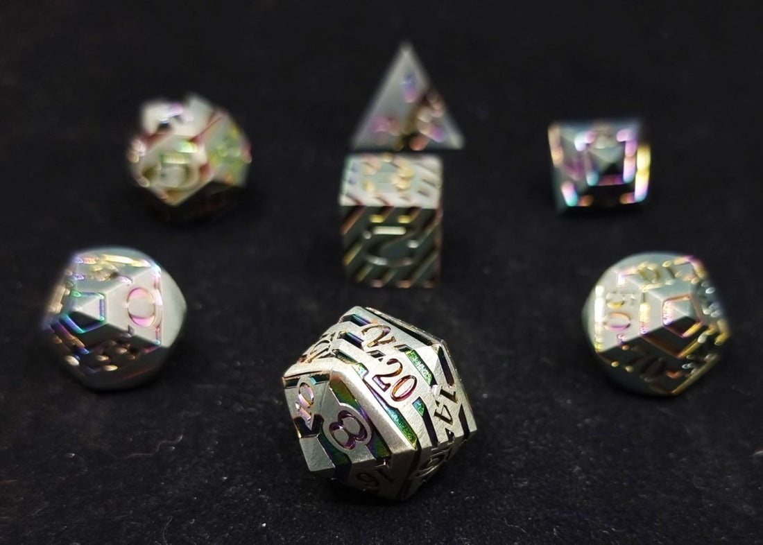 Zone of Confusion Dnd Metal Dice Set - Roll With Advantage