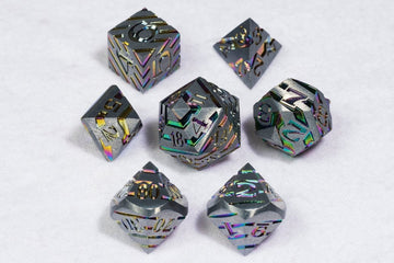 Zone of Confusion Dnd Metal Dice Set - Roll With Advantage