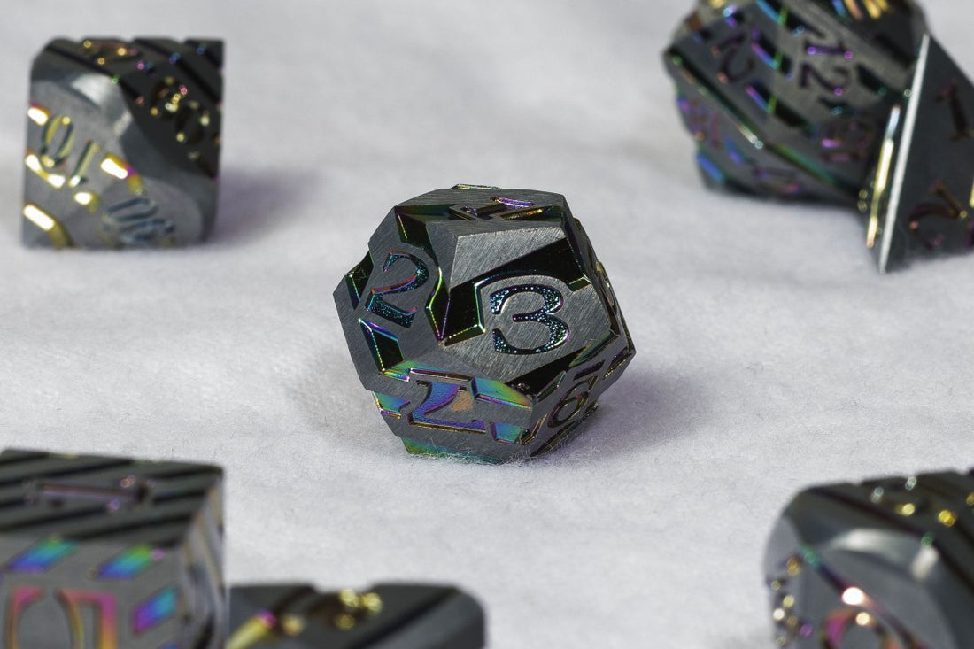 Zone of Confusion Dnd Metal Dice Set - Roll With Advantage