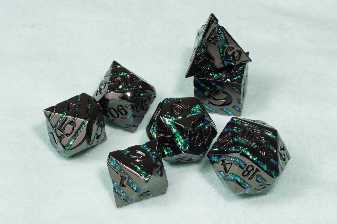 Zone of Creation Dnd Metal Dice Set - Roll With Advantage