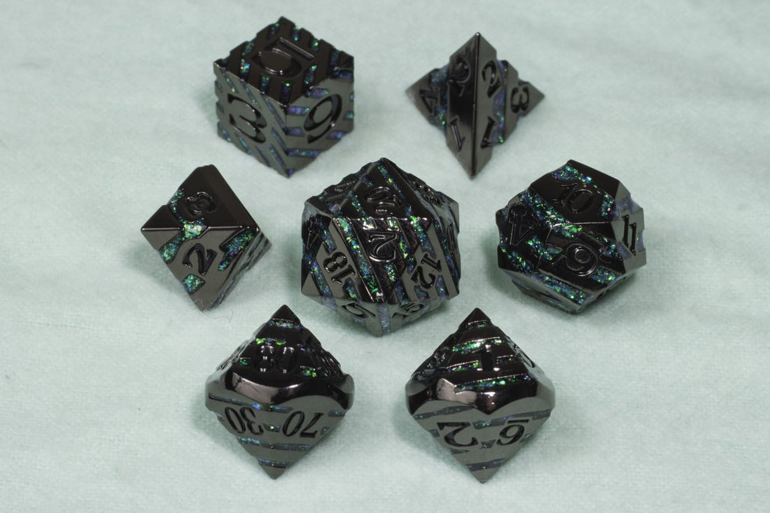 Zone of Creation Dnd Metal Dice Set - Roll With Advantage