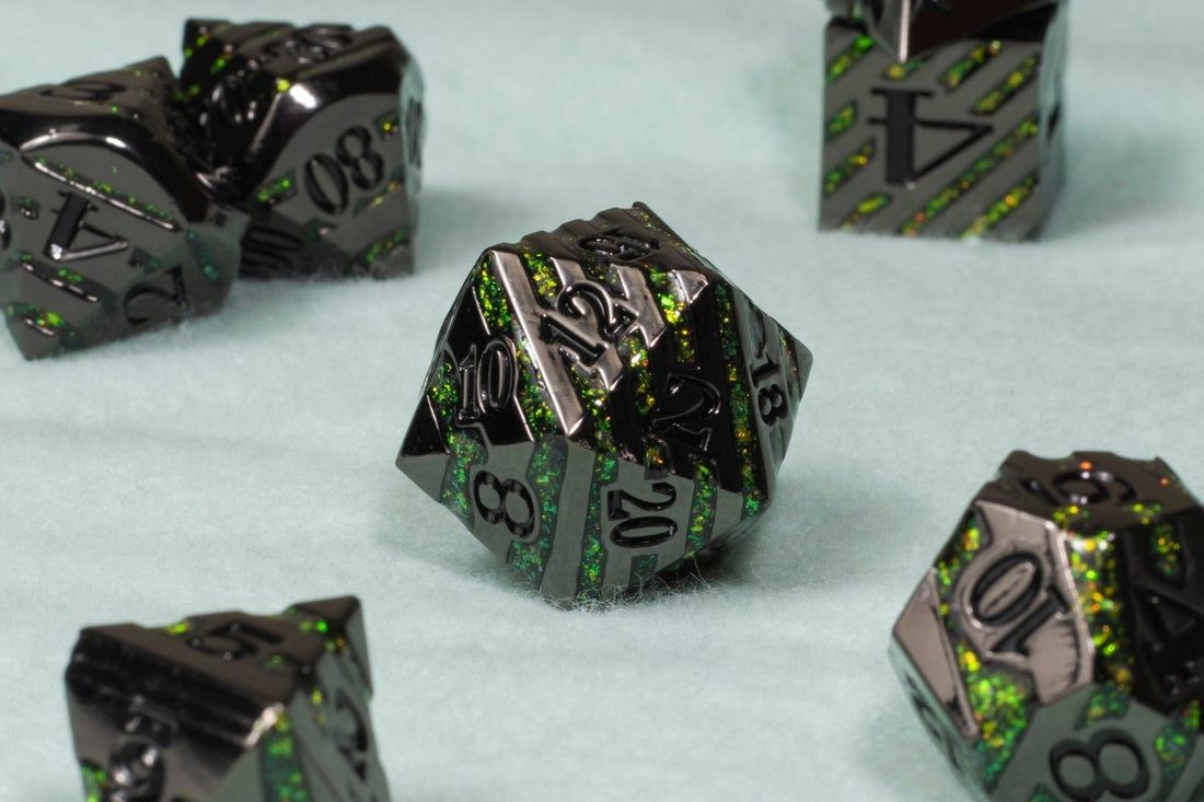 Zone of Truth Dnd Metal Dice Set - Roll With Advantage